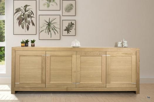 Buffet 4 portes Loann réalisé en chêne de Ligne Contemporaine 
